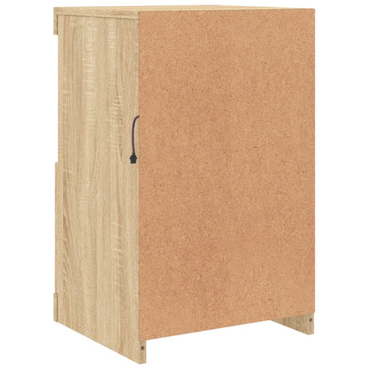 Armadietti con Luci LED 2pz Rovere Sonoma in Legno Multistrato | homemem39