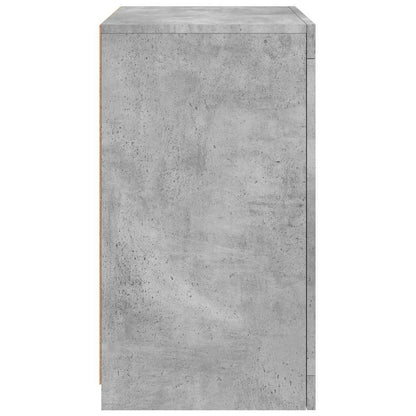 Armadietto con Luci LED Grigio Cemento in Legno Multistrato | homemem39
