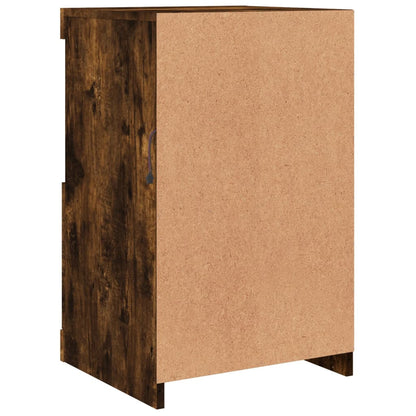 Armadietti con Luci LED 2pz Rovere Fumo in Legno Multistrato | homemem39
