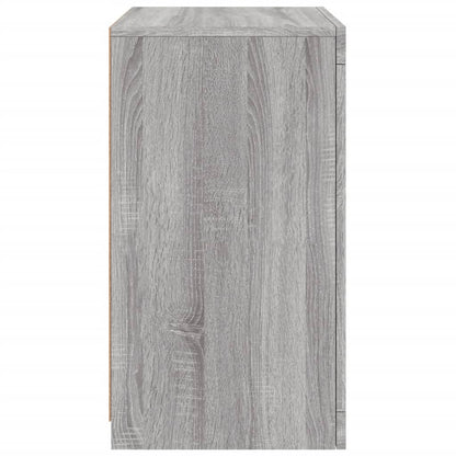 Armadietti con Luci LED 2pz Grigio Sonoma in Legno Multistrato | homemem39
