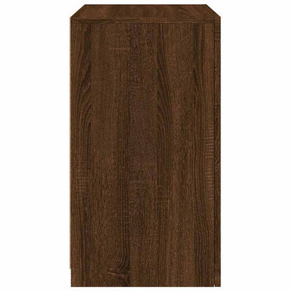 Armadietto con Luci LED Rovere Marrone in Legno Multistrato - homemem39