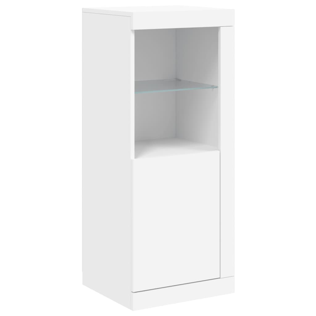 Credenza con Luci LED Bianca 41x37x100 cm - homemem39