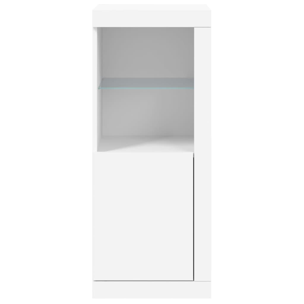 Credenza con Luci LED Bianca 41x37x100 cm - homemem39