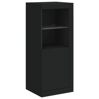Credenza con Luci LED Nera 41x37x100 cm - homemem39
