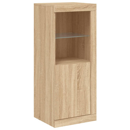 Credenza con Luci LED Rovere Sonoma 41x37x100 cm