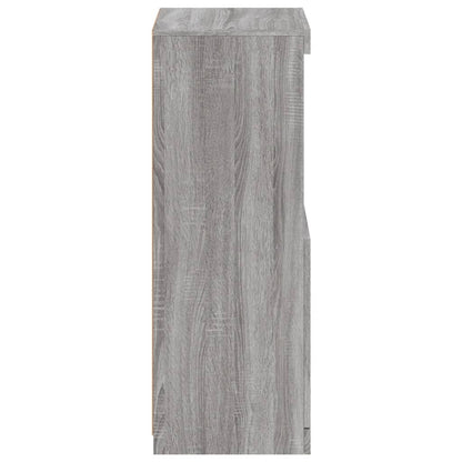 Credenza con Luci LED Grigio Sonoma 41x37x100 cm - homemem39