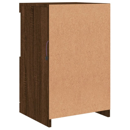 Credenza con Luci LED Rovere Marrone 41x37x67 cm - homemem39