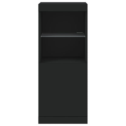 Credenza con Luci LED Nera 41x37x100 cm - homemem39