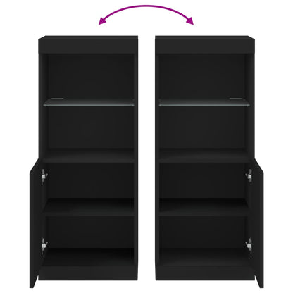 Credenza con Luci LED Nera 41x37x100 cm - homemem39