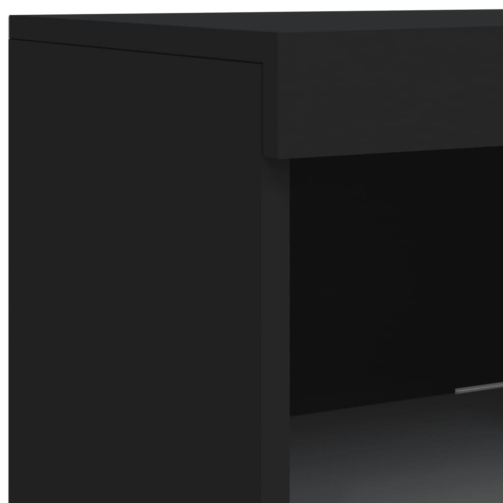 Credenza con Luci LED Nera 41x37x100 cm - homemem39