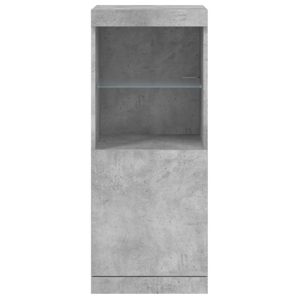Credenza con Luci LED Grigio Cemento 41x37x100 cm - homemem39