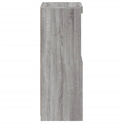 Credenza con Luci LED Grigio Sonoma 41x37x100 cm - homemem39
