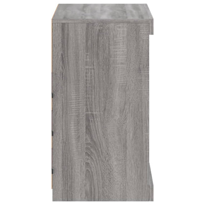 Credenza con Luci LED Grigio Sonoma 60,5x37x67 cm - homemem39