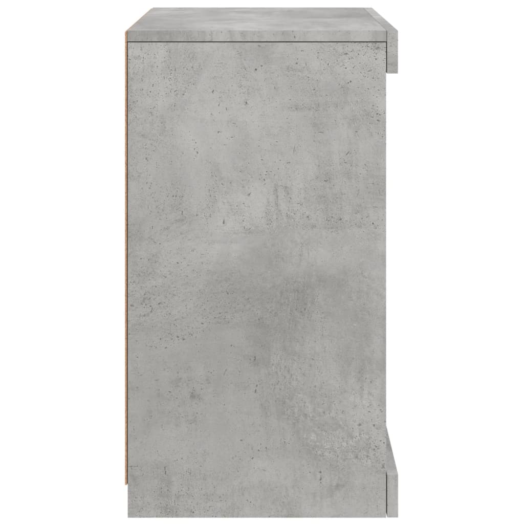 Credenza con Luci LED Grigio Cemento 41x37x67 cm - homemem39
