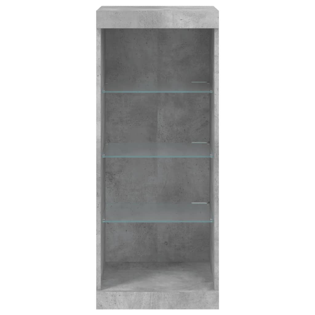 Credenza con Luci LED Grigio Cemento 41x37x100 cm - homemem39