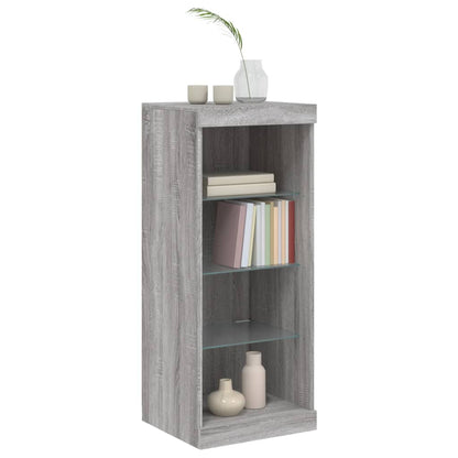 Credenza con Luci LED Grigio Sonoma 41x37x100 cm - homemem39