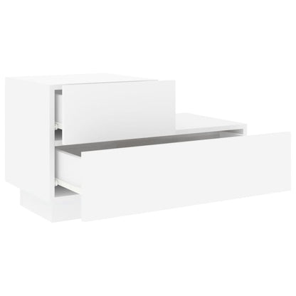 Comodino con Luci LED Bianco 70x36x40,5 cm - homemem39