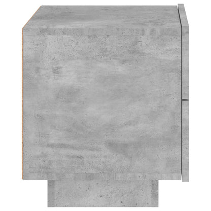 Comodino con Luci LED Grigio Cemento 70x36x40,5 cm - homemem39
