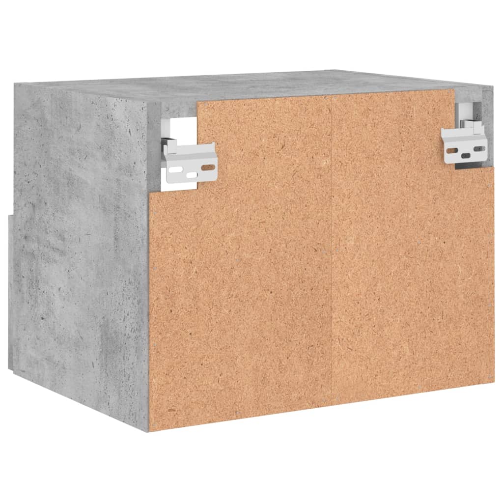 Mobile TV a Parete Grigio Cemento 40x30x30 cm Legno Multistrato - homemem39