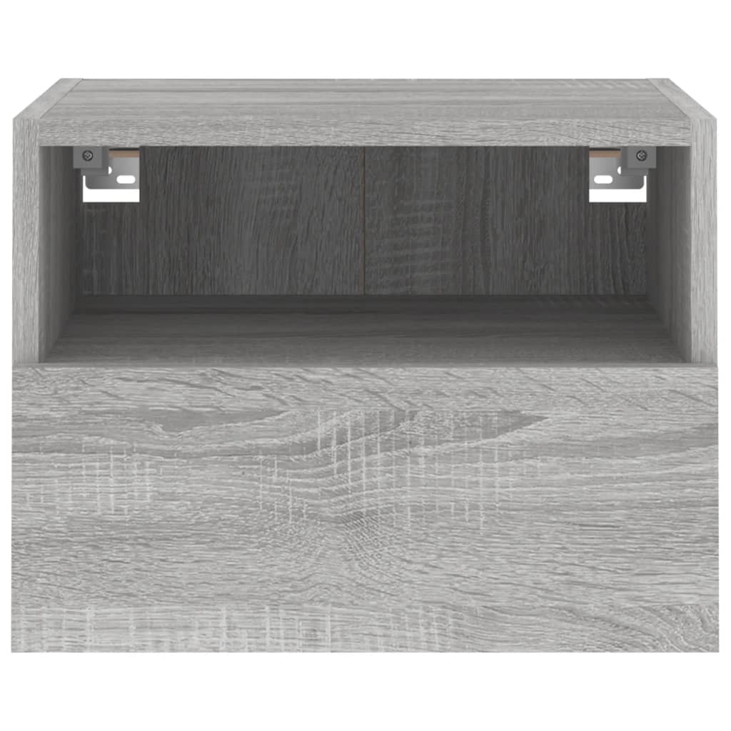 Mobile TV Parete Grigio Sonoma 40x30x30 cm in Legno Multistrato - homemem39