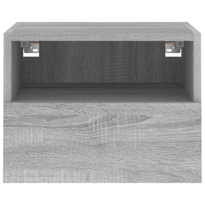 Mobile TV Parete Grigio Sonoma 40x30x30 cm in Legno Multistrato - homemem39