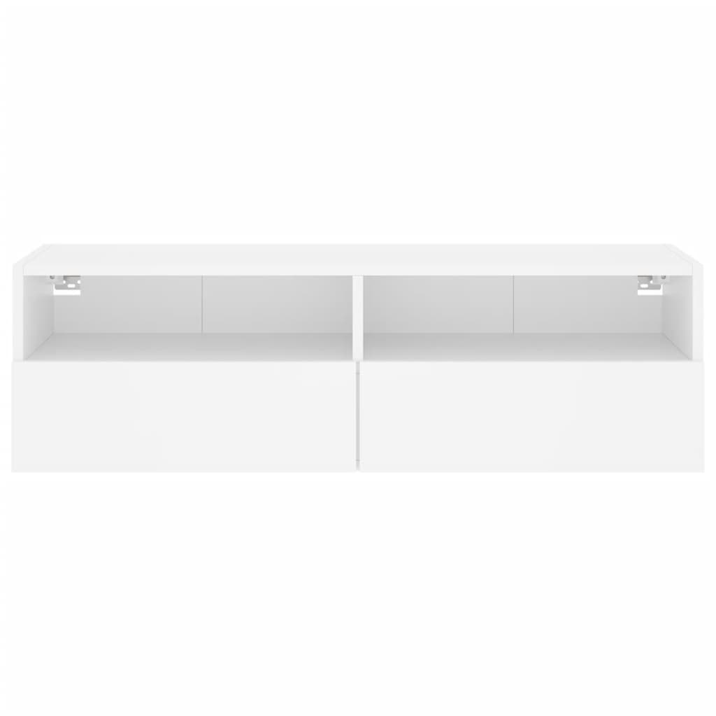 Mobile TV a Parete Bianco 100x30x30 cm in Legno Multistrato - homemem39