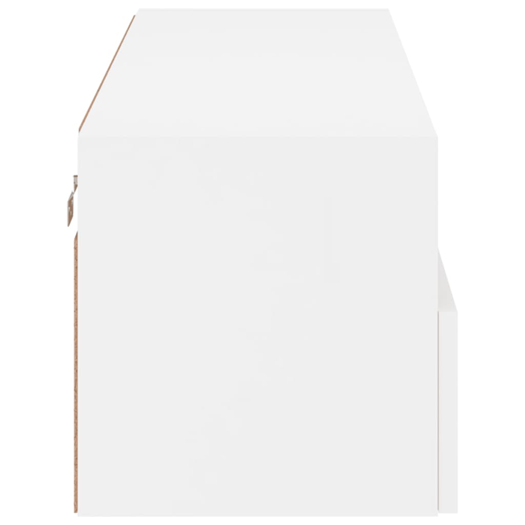Mobile TV a Parete Bianco 100x30x30 cm in Legno Multistrato - homemem39