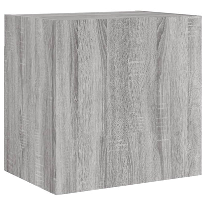 Mobile TV Parete Grigio Sonoma 40,5x30x40 cm Legno Multistrato - homemem39