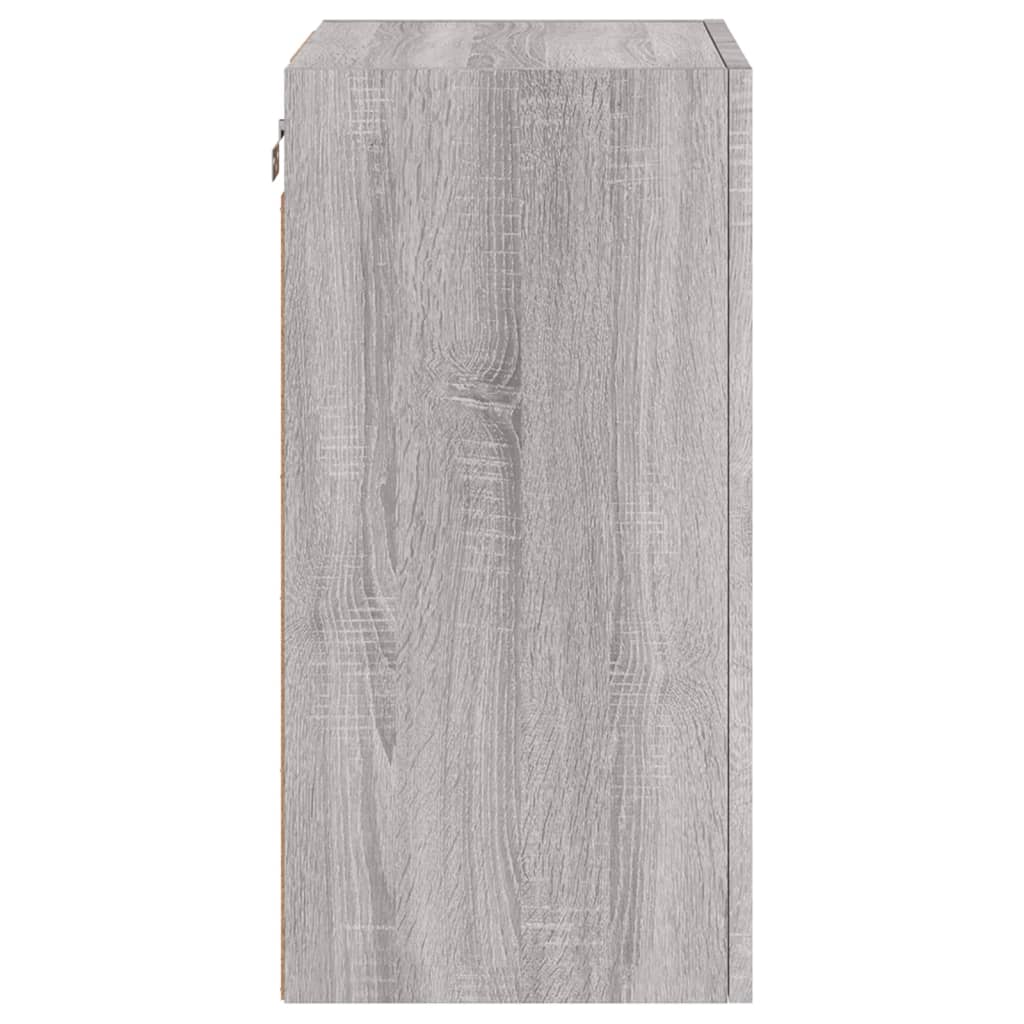 Mobile TV Parete Grigio Sonoma 40,5x30x60 cm Legno Multistrato - homemem39