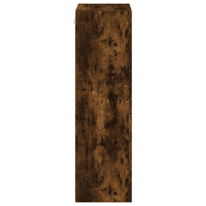 Mobile TV a Parete Rovere Fumo 40,5x30x102 cm Legno Multistrato