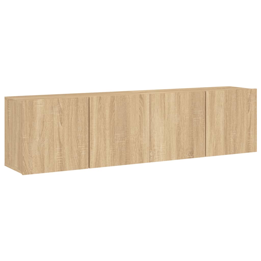 Mobili TV a Parete 2pz Rovere Sonoma 80x30x41 cm - homemem39