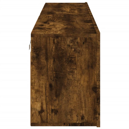 Mobili TV a Parete 2pz Rovere Fumo 80x30x41 cm