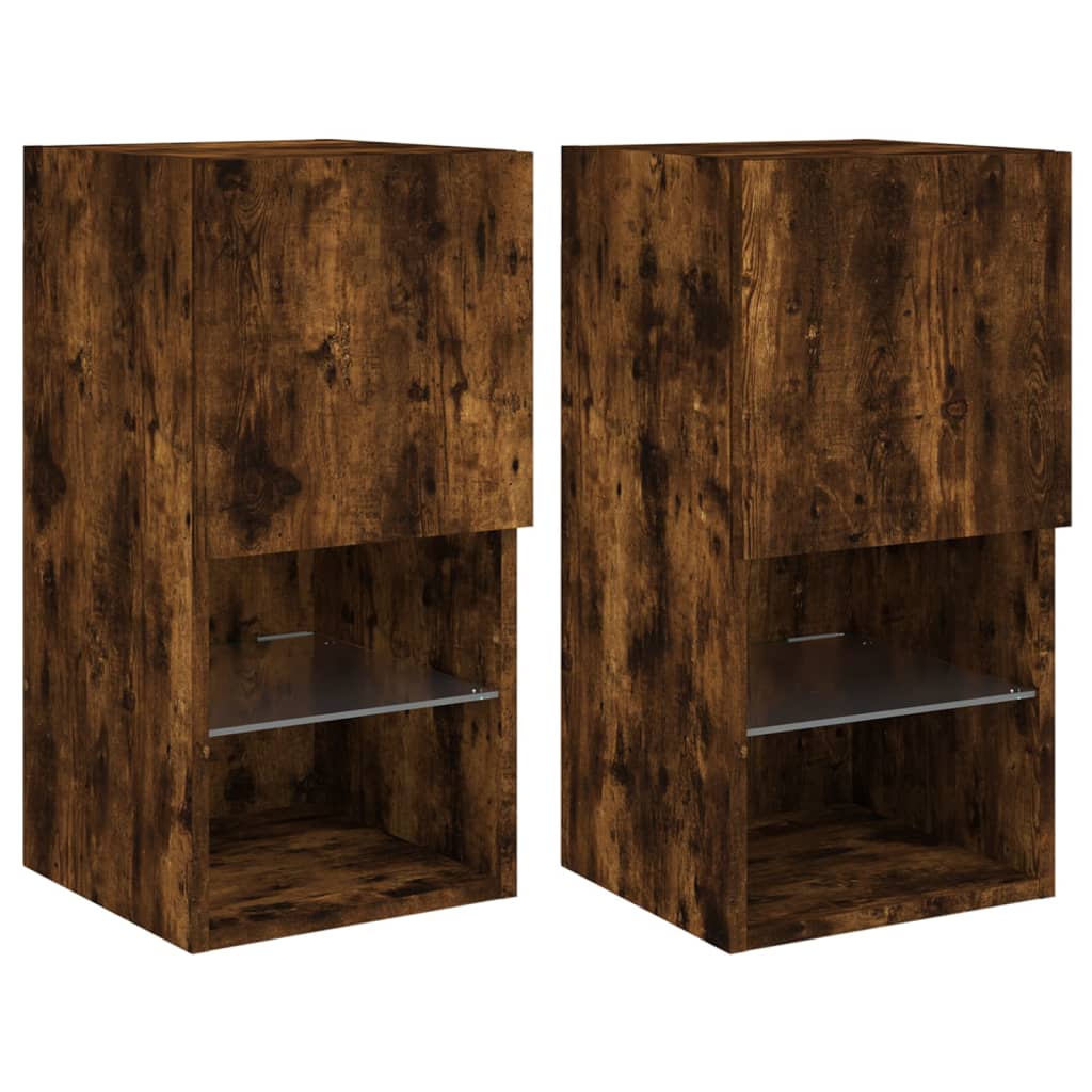 Mobili Porta TV con Luci LED 2 pz