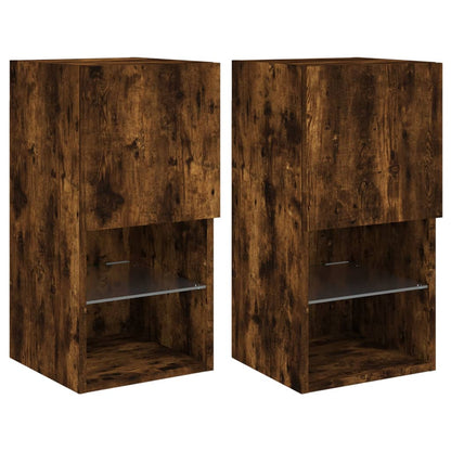 Mobili Porta TV con Luci LED 2 pz