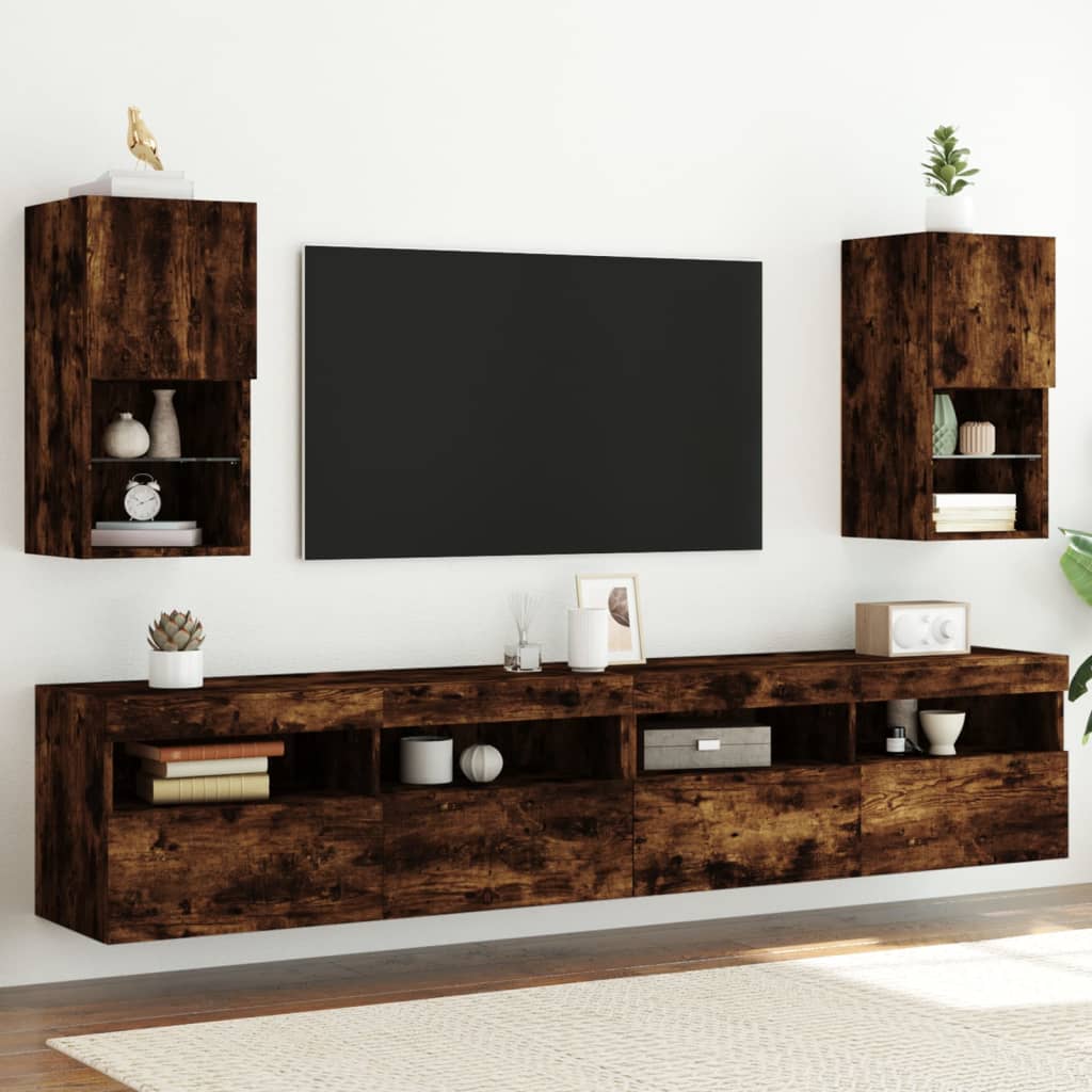 Mobili Porta TV con Luci LED 2 pz