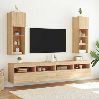 Mobili Porta TV con Luci LED 2 pz