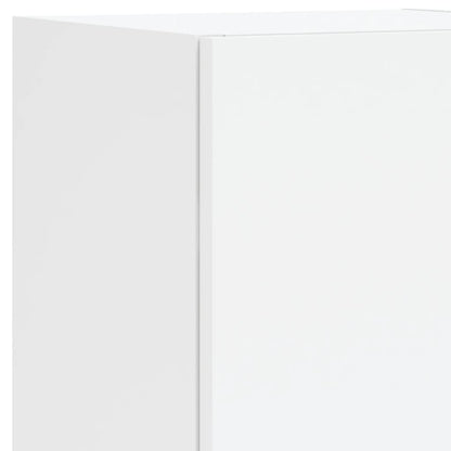 Mobili Porta TV con Luci LED 2 pz Bianchi