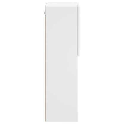 Mobili Porta TV con Luci LED 2 pz Bianchi
