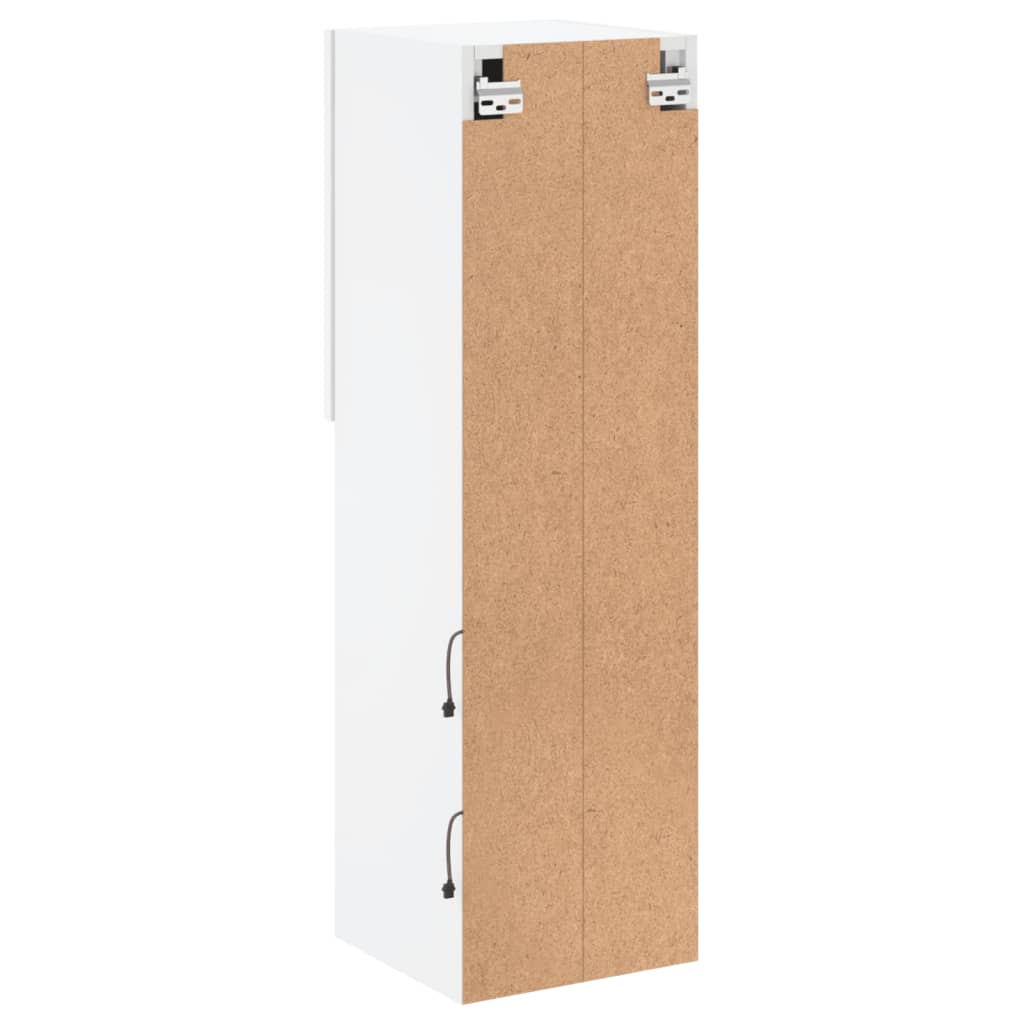 Mobili Porta TV con Luci LED 2 pz Bianchi