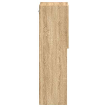 Mobile TV con Luci LED Rovere Sonoma 30,5x30x102 cm - homemem39