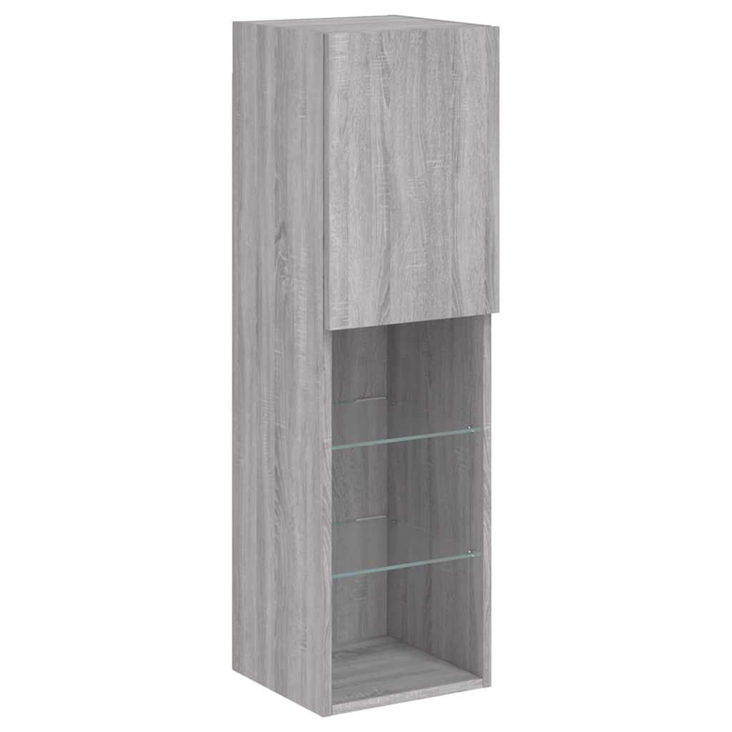 Mobili TV con Luci LED 2pz