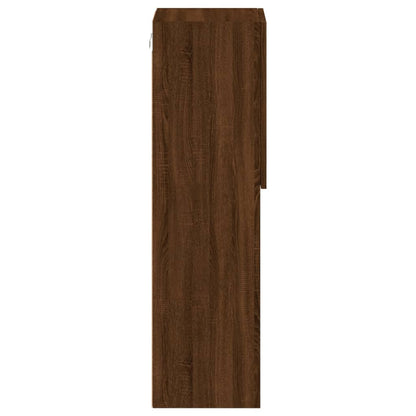 Mobile TV con Luci LED Rovere Marrone 30,5x30x102 cm - homemem39