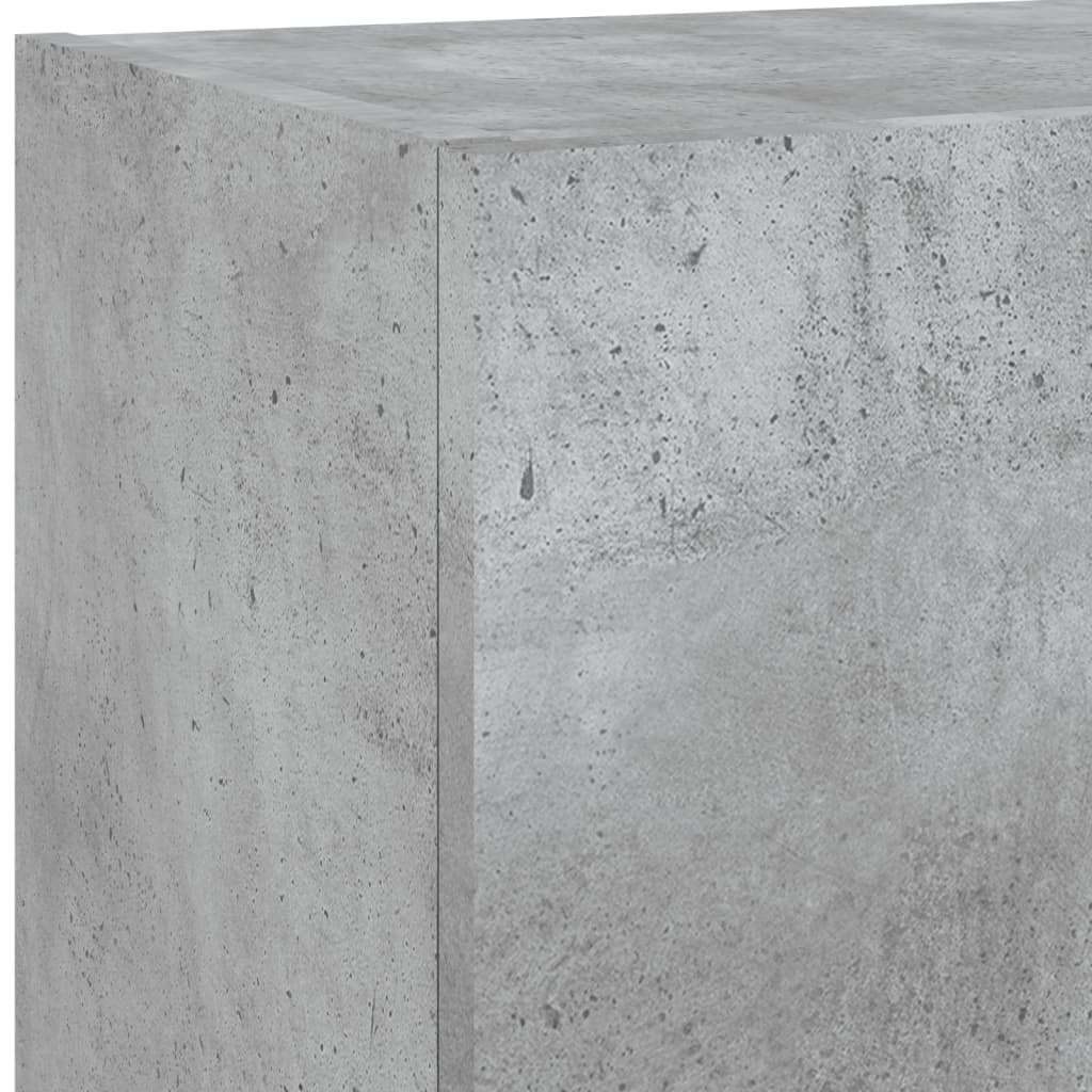 Mobili TV con Luci LED 2pz Grigio Cemento 40,5x30x90 cm | homemem39