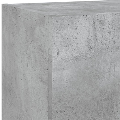 Mobili TV con Luci LED 2pz Grigio Cemento 40,5x30x90 cm | homemem39
