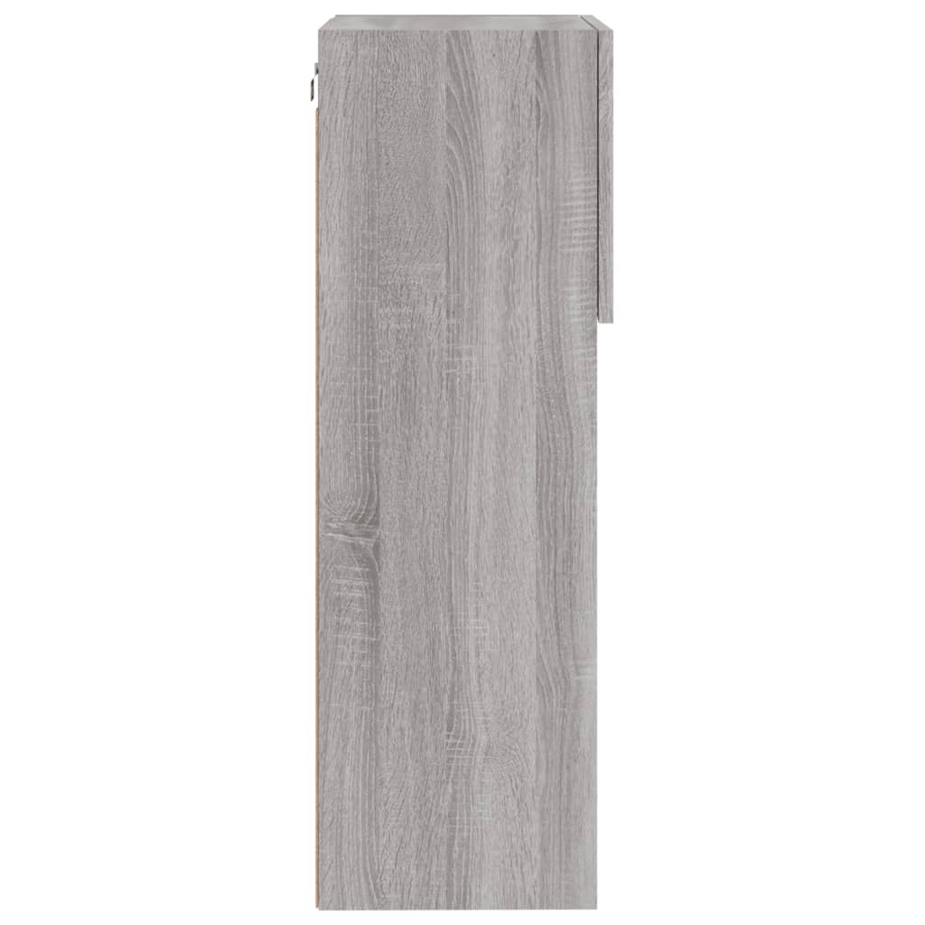 Mobili TV con Luci LED 2pz Grigio Sonoma 40,5x30x90 cm