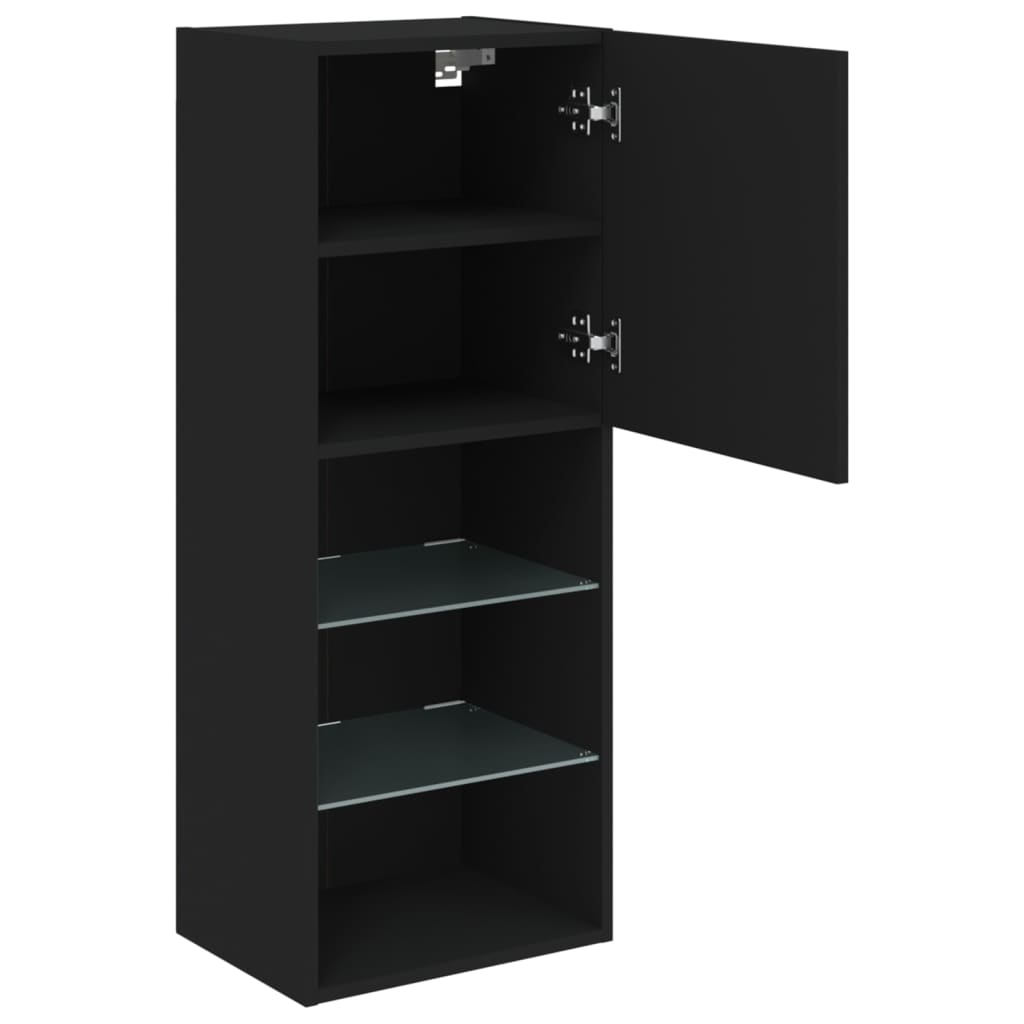Mobile TV con Luci LED Nero 40,5x30x102 cm | homemem39