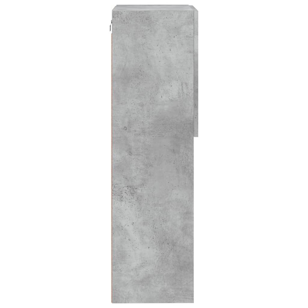 Mobile TV con Luci LED Grigio Cemento 40,5x30x102 cm - homemem39