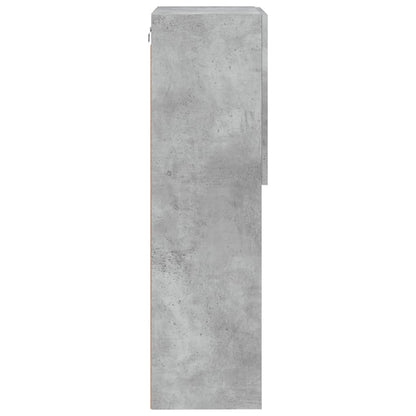 Mobile TV con Luci LED Grigio Cemento 40,5x30x102 cm - homemem39