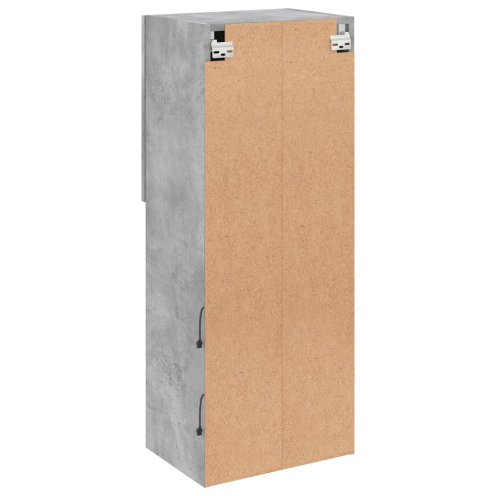 Mobile TV con Luci LED Grigio Cemento 40,5x30x102 cm | homemem39
