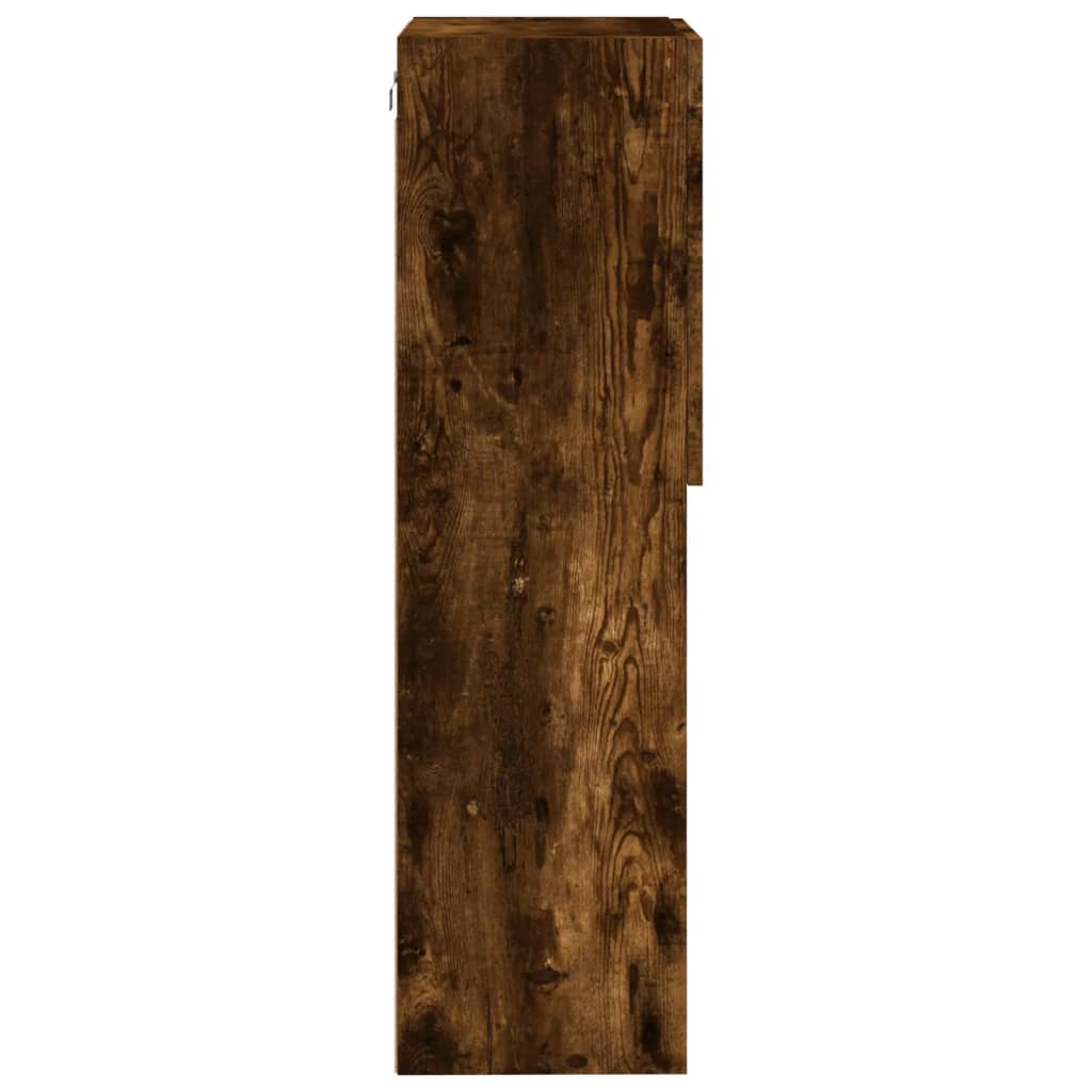 Mobile TV con Luci LED Rovere Fumo 40,5x30x102 cm | homemem39
